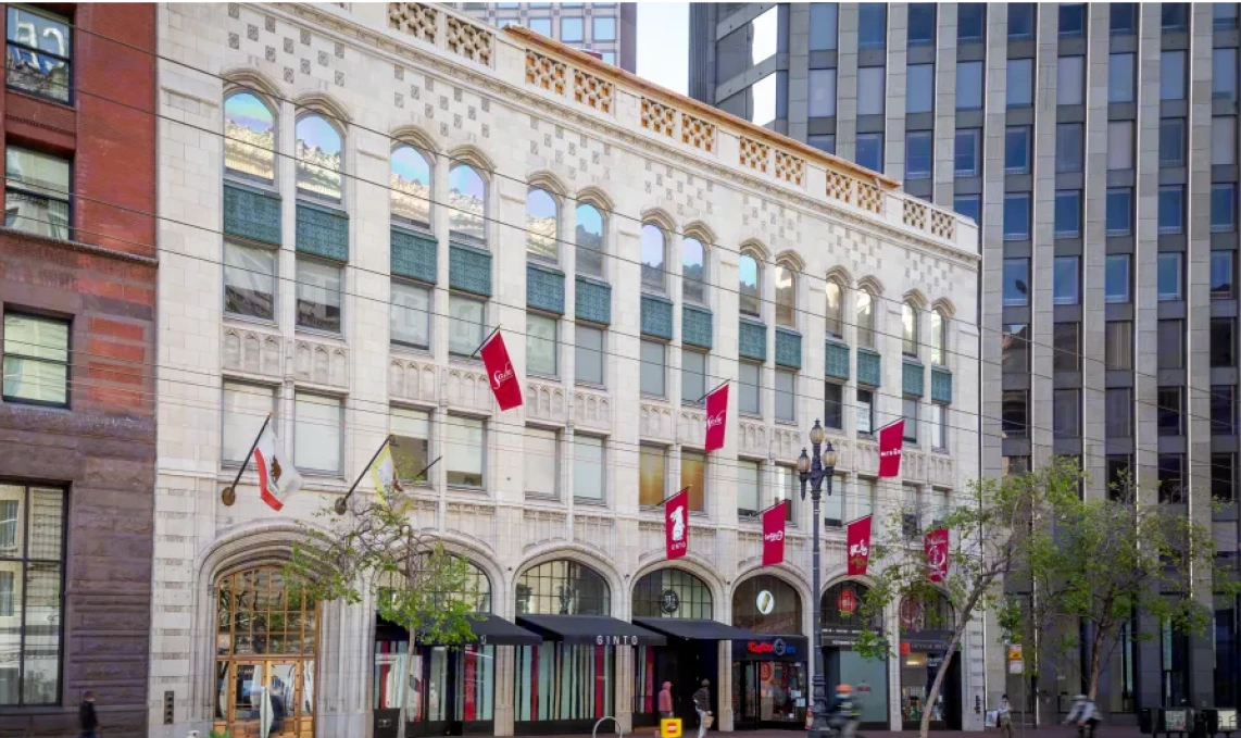 Modern office building with glass facade